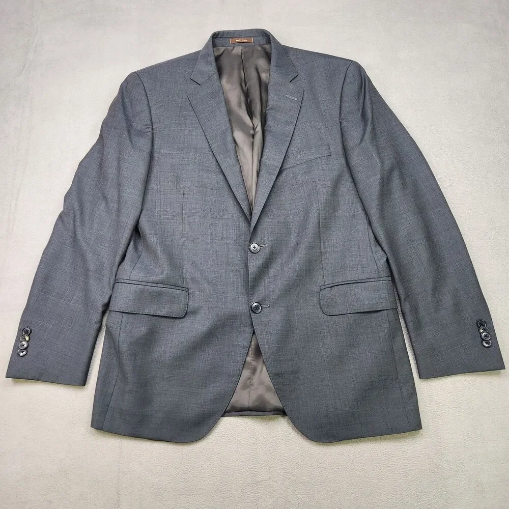 Peter Millar Blazer Men's 40R Blue 100% Wool Two Button Sport Coat Jacket Canada